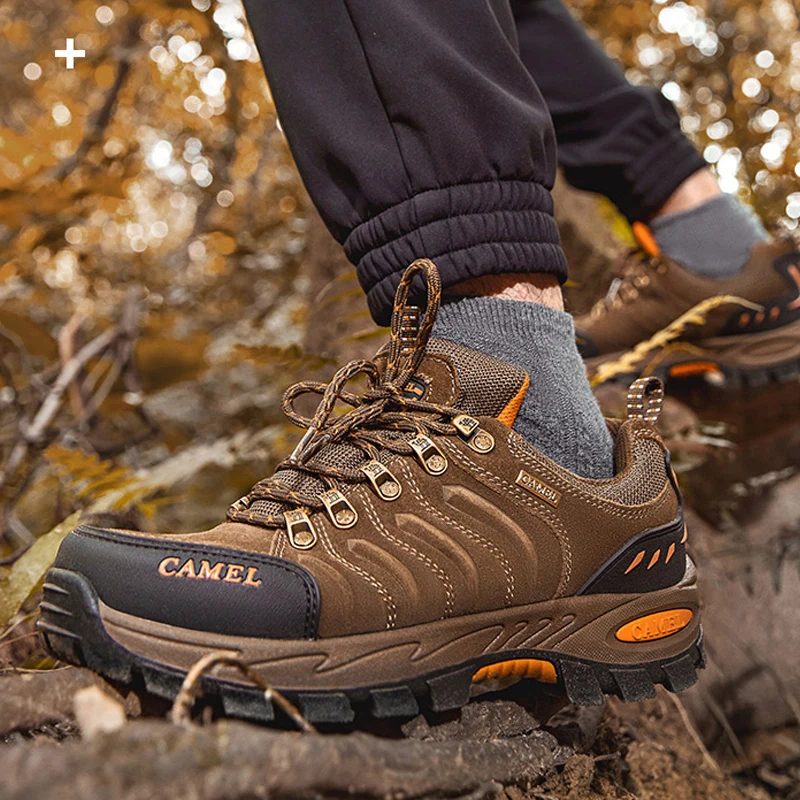 Goldencamel Men Women Hiking Shoes Trekking Shoes Outdoor Non-slip Wear-resisting Winter Mountain Climbing Shoes Sneakers