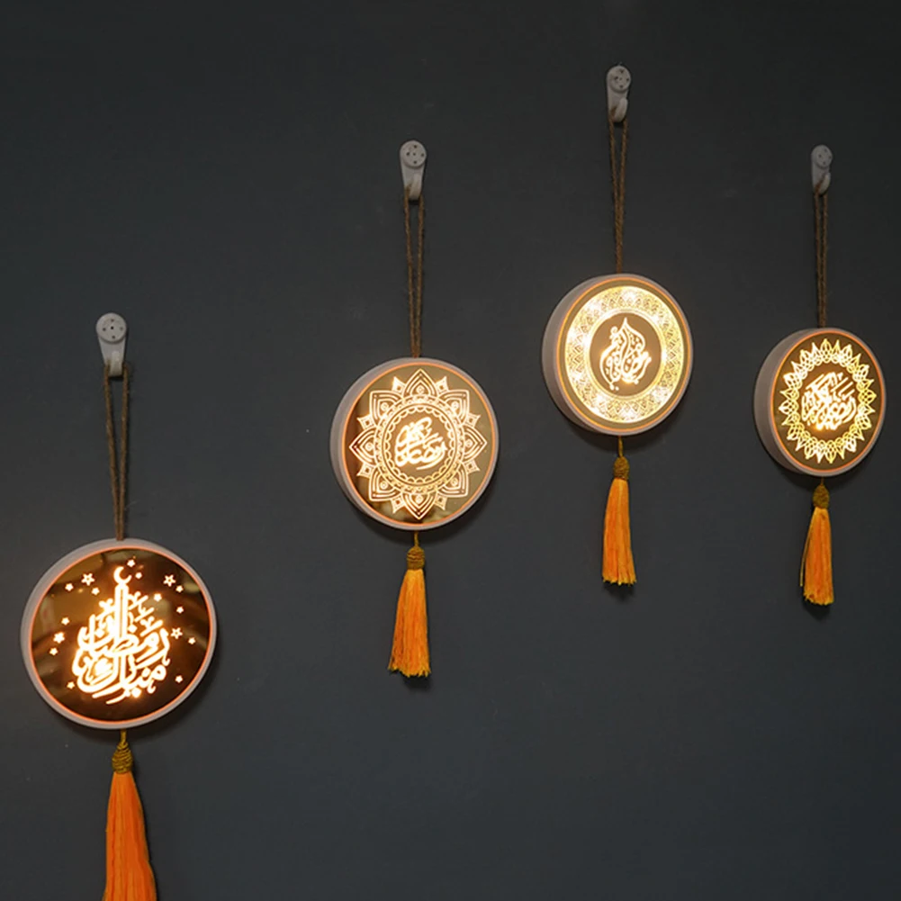 

Round Night Light Chinese Style Hanging Wall Window Lamp Pendant Home Bedroom Living Room Decoration Supplies