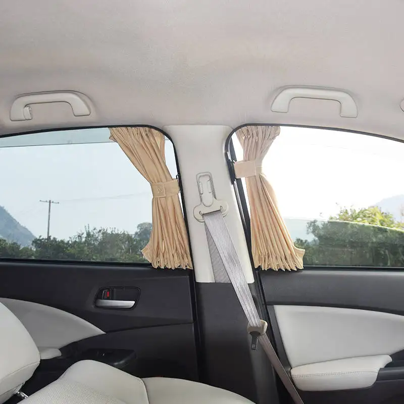 

2pcs/set Aluminum Alloy Elastic Car Side Window Sunshade Curtains Auto Windows Curtain Sun Visor Blinds Cover car-styling S,M,L