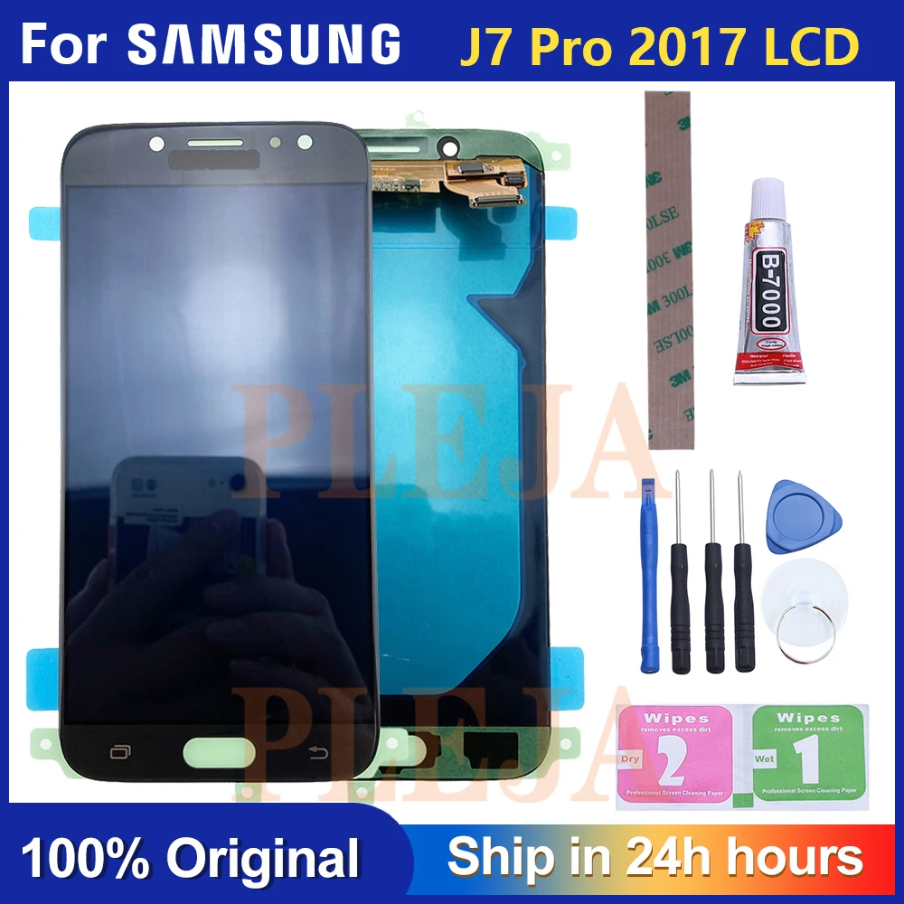 Оригинальный ЖК дисплей Super Amoled для Samsung Galaxy J7 Pro 2017 J730 J730F и сенсорный экран