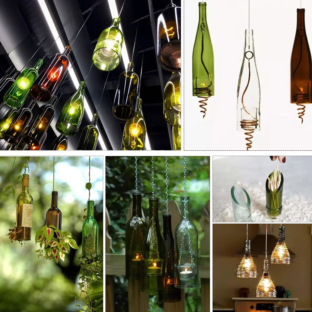 Резак для стеклянных бутылок из нержавеющей стали инструмент резки вина пива с 3