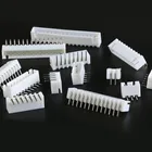 Изогнутый штырьковый разъем XH2.54, 50 шт., 2P, 3P, 4P, 5P, 6P, 7P, 8P, 9P, 10P, 12 контактов, 2,54 мм, прямоугольный разъем XH для печатной платы jst