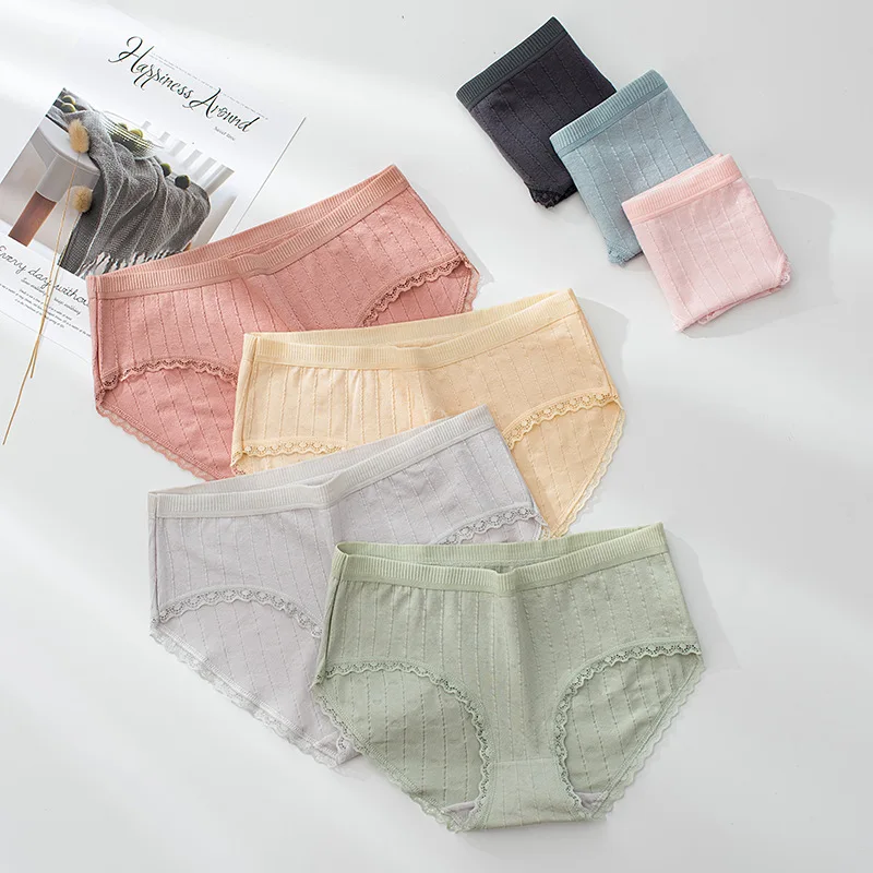 

Breathable Lace Cotton Panties Women Sexy Briefs Plus Size Lingerie Ladies Underwear XL XXL