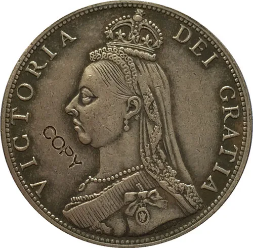 UK 1890 1 Флорин-Виктория 2-го портрета копии монет | Дом и сад