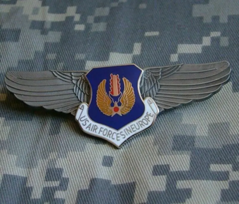 Tomwang201. США воздушных сил в Европе Военная Униформа Pilot Wing знака Insignia