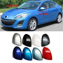 For Mazda 3 BL 2009 2010 2011 2012 2013 Car Outside Reverse Mirror Cover Cap Wing Door Side Mirror Housing Shell