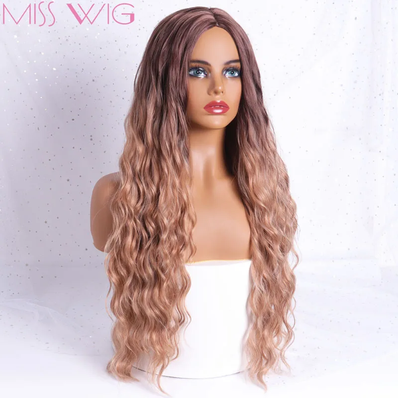 Женские длинные кудрявые парики MISS WIG из синтетических волос