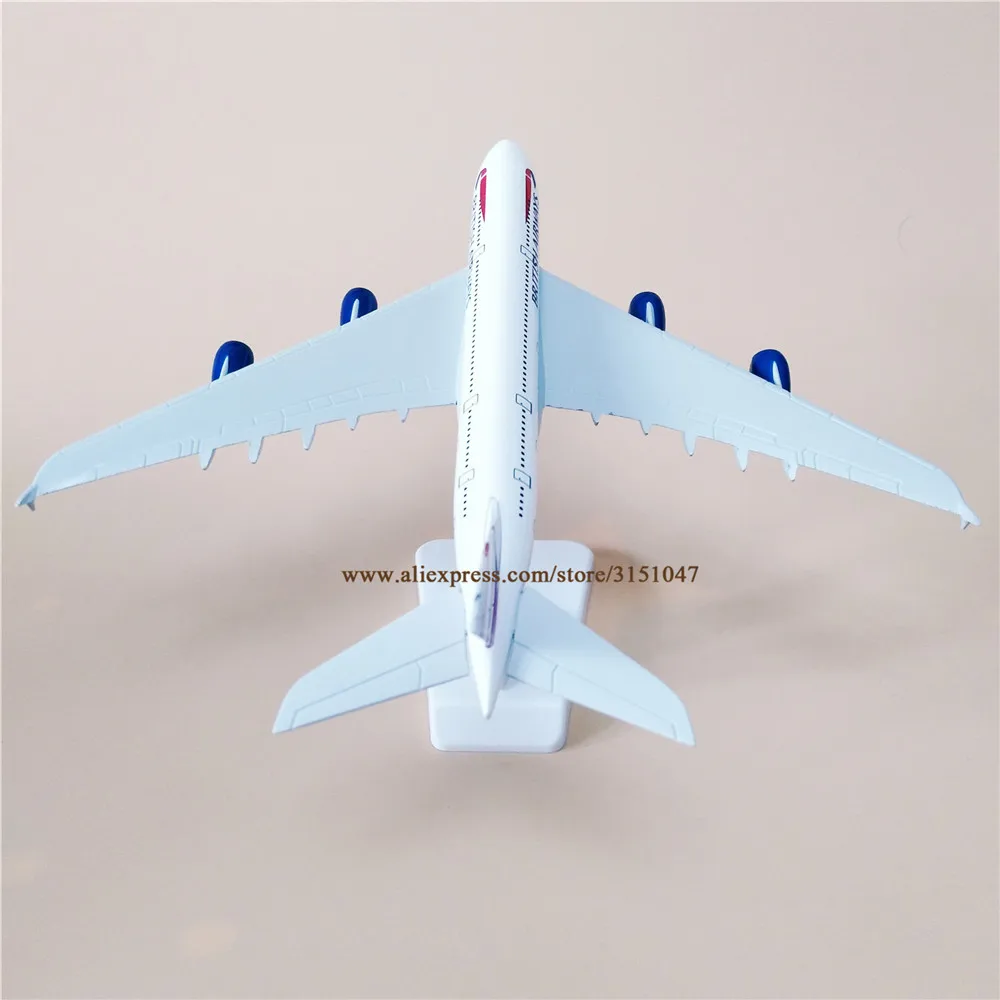 20 см модель воздушного самолета из металлического сплава British Airways Airbus 380 A380 Aircraft