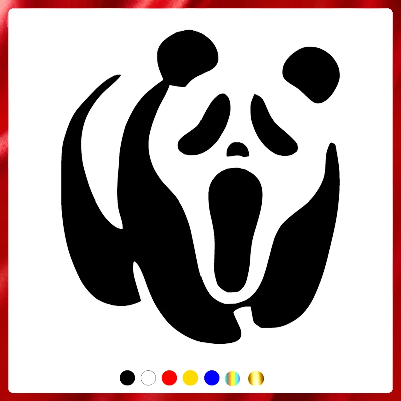 

40372# Die-Cut Vinyl Decal Panda Scream Car Sticker Waterproof Auto Decors on Car Body Bumper Rear Window