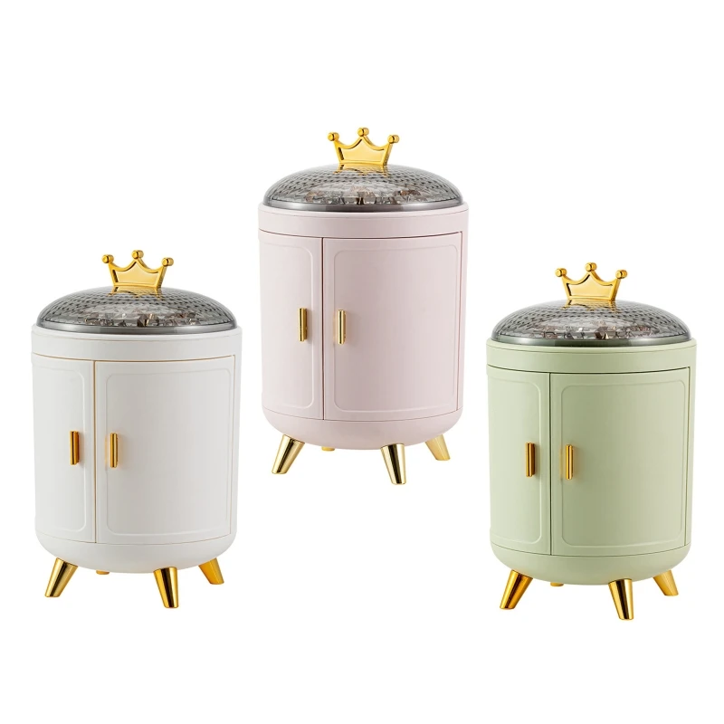 

Plastic Tabletop Organizer Case Delicate Makeup Organizing Box for Girls Women College Students Home Jewelry Container