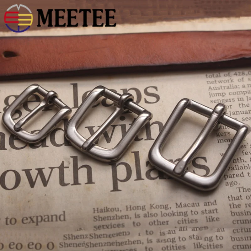 Meetee 2/4 шт ID16 39mm из нержавеющей стали пряжка для ремня сумка одежды пряжки Сделай