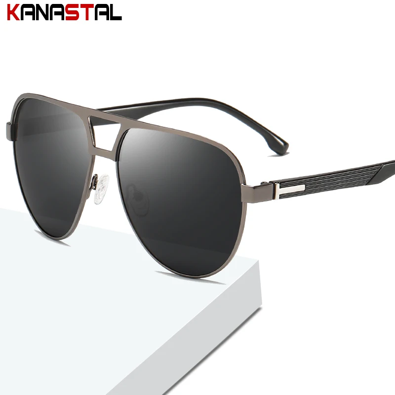 

Men Polarized Sunglasses Outdoor Driving Eyewear UV400 Retro Pilot Frame Glasses Fishing Shade Cycling Travel Sun Glasses Women