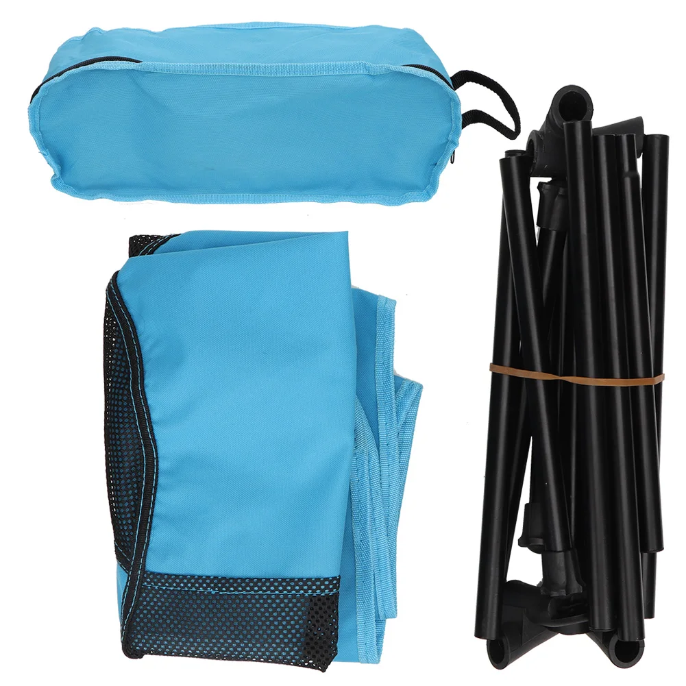 Online Taşınabilir Katlanır Sandalye Hafif Açık Balıkçılık Kamp Yürüyüş Koltuk Bahçe Plaj Barbekü Sandalyeler Dışkı Mavi