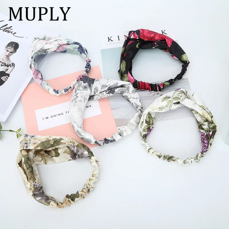 Новинка 2021 женские аксессуары для волос с цветочным принтом модная бандана шарф