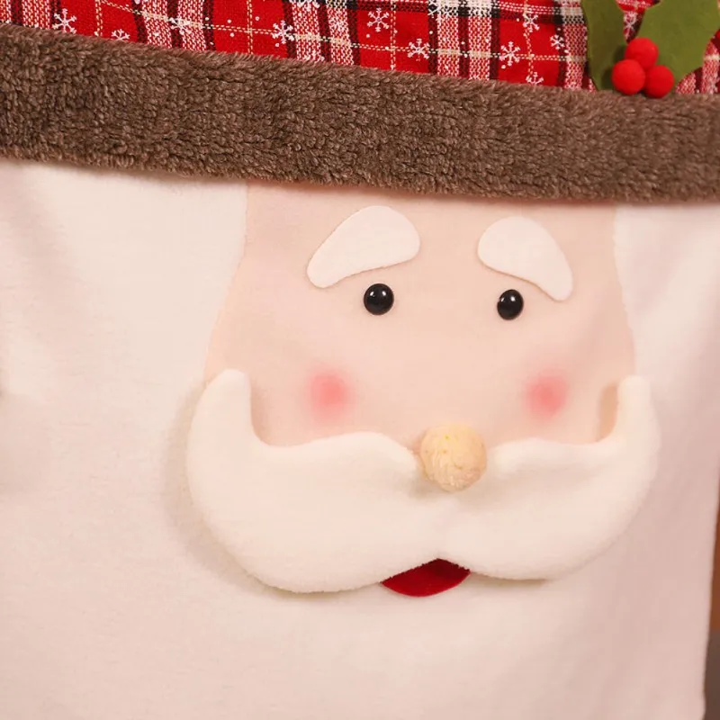 

Christmas Chair Cover Santa claus Christmas Decor for Home Merry Christmas Kitchen xmas Noel Gifts New Year Party Supplies