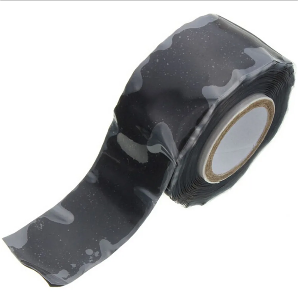 3 м Водонепроницаемый связывания спасения самоплавкая провода шланг черный