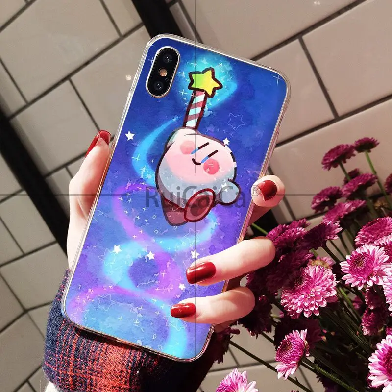 Ruicaica Game Kirby Series Coque Shell Phone Case for iPhone 5 5Sx 6 7 7plus 8 8Plus X XS MAX XR | Мобильные телефоны и