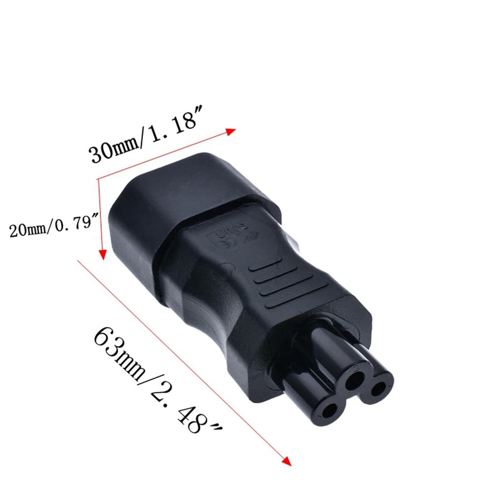 Черная медь 10A 250V стандартный IEC320 C14 штекер на C5 женский UPS PDU APC блок питания для