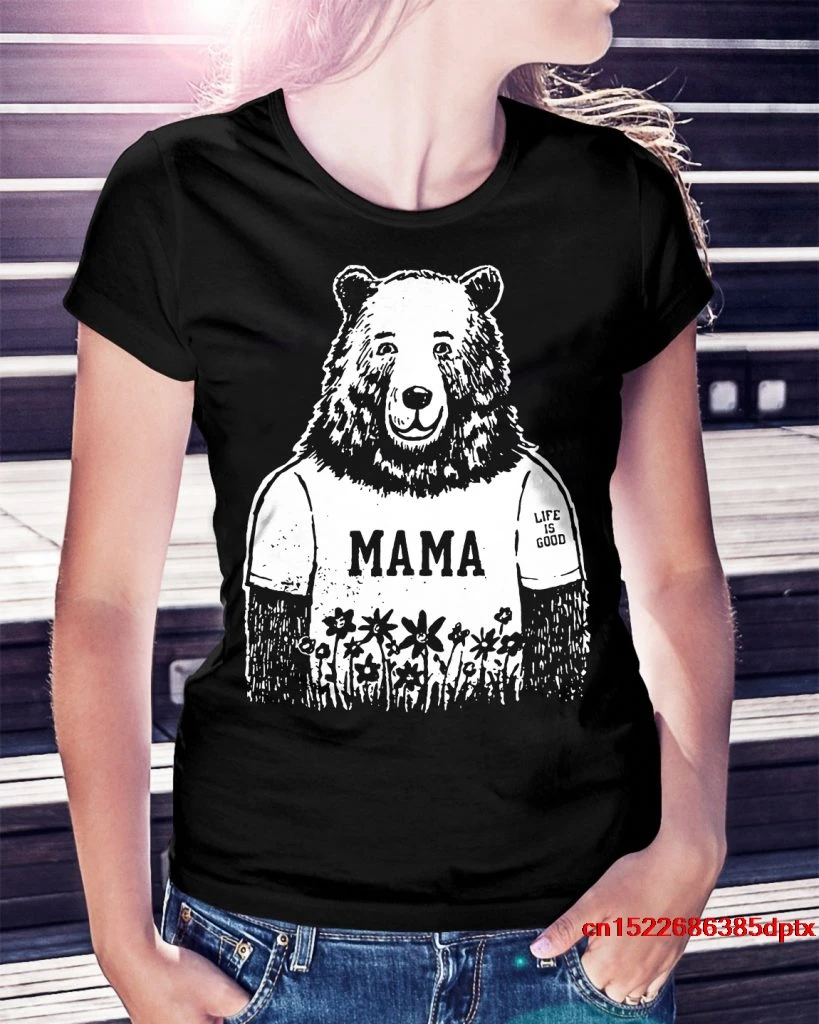 Популярная мужская футболка МАМА МЕДВЕДЬ дробилка Ви жизнь хорошая рубашка
