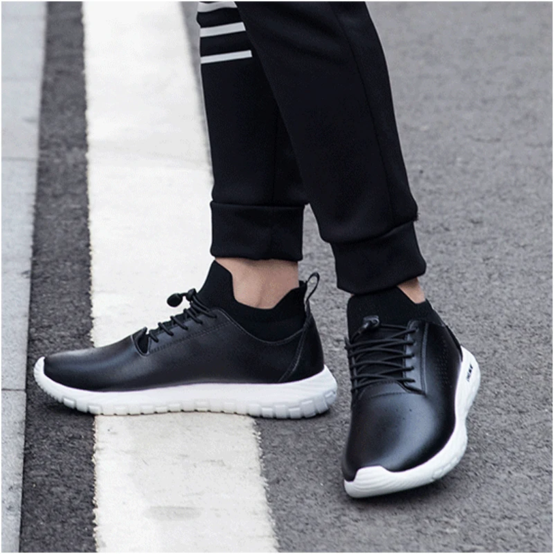 Кроссовки ONEMIX мужские кожаные дизайнерские спортивные прогулочные|Беговая