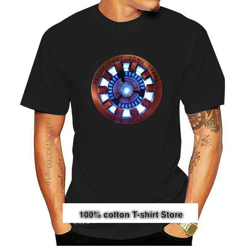 

Camiseta corta a prueba de que Tony Stark tiene corazón, ropa, novedad 2021