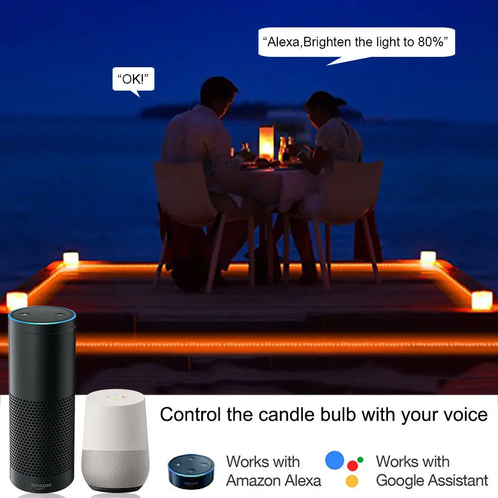 Светодиодная лента RGB 5050 WIFI Alexa music Bluetooth luces LED SMD 2835 Гибкая Водонепроницаемая лампа