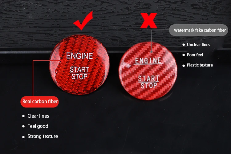 ManH FenT наклейка из углеродного волокна для кнопки запуска и остановки двигателя автомобиля Chevrolet Malibu XL TRAX