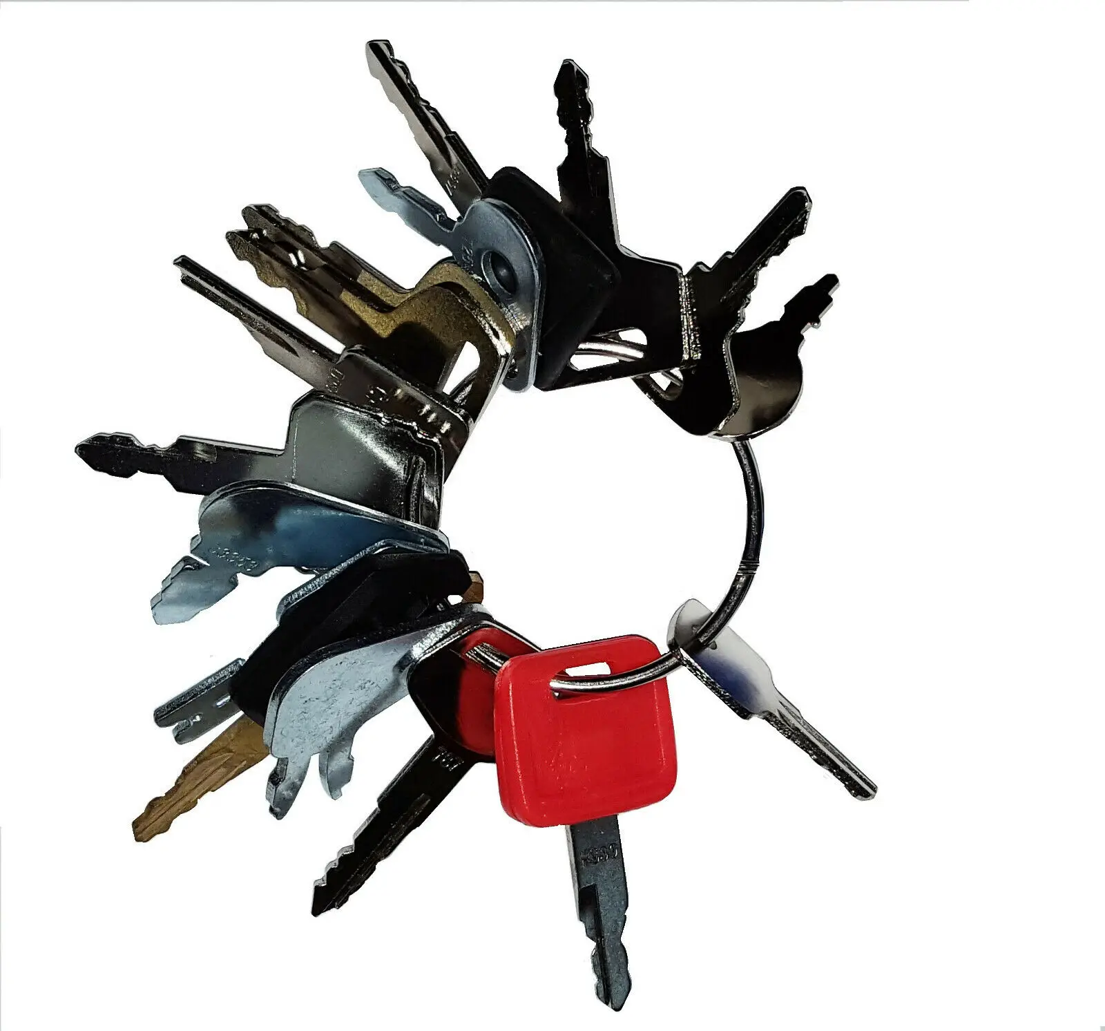 Набор ключей зажигания для тяжелой строительной техники 16 дюймов чехол Komatsu JD JCB