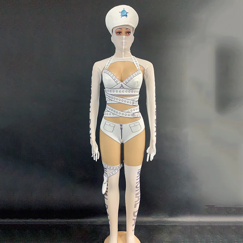 Новый наряд на день рождения для женщин и мужчин белый бандажный комбинезон