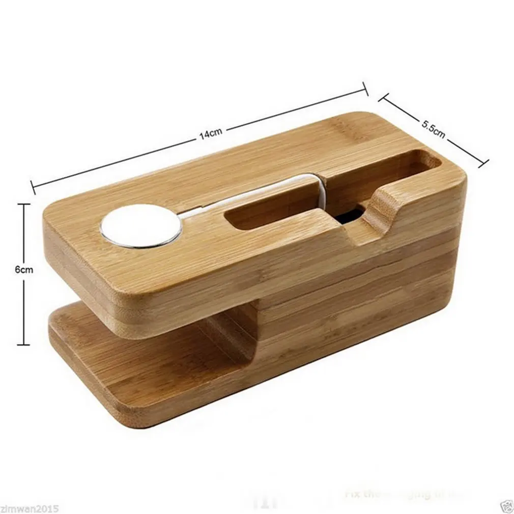 Деревянная зарядная док станция Многофункциональный держатель для Мобильный