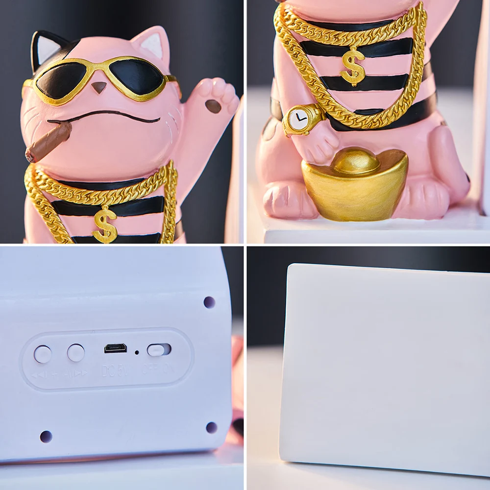 

Lucky Cat Resin Animal Sculpture Decoration Storage Tank Feng Shui Modern Living Room Decoration Accessories Gifts Home Decor