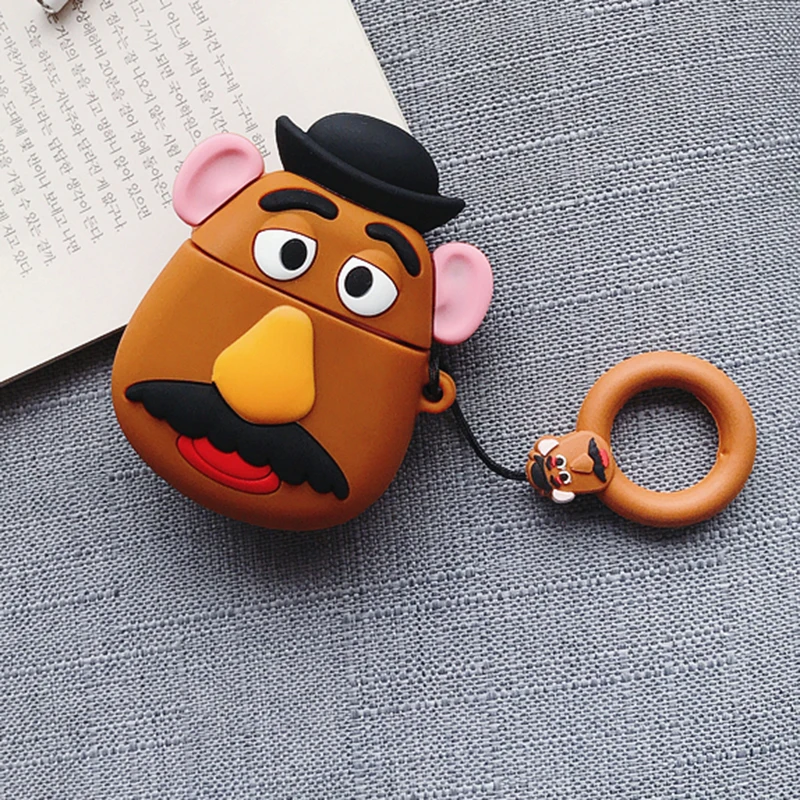 Силиконовый чехол в горошек с милым 3D рисунком Минни Микки для AirPods, беспроводные Bluetooth наушники, гарнитура, аксессуары - Цвет: 7
