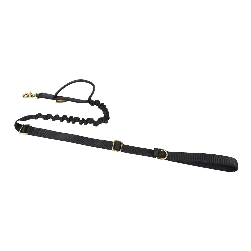 EXCELLENT ELITE SPANKER Tactical Bungee Dog Leash Military Adjustable K9 Elastic Leads Rope with 2 Cont |