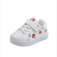 new autumn baby shoes leather toddler boys girls sneakers breathable kids sport shoes cute cherry baby first walk shoes 15 25