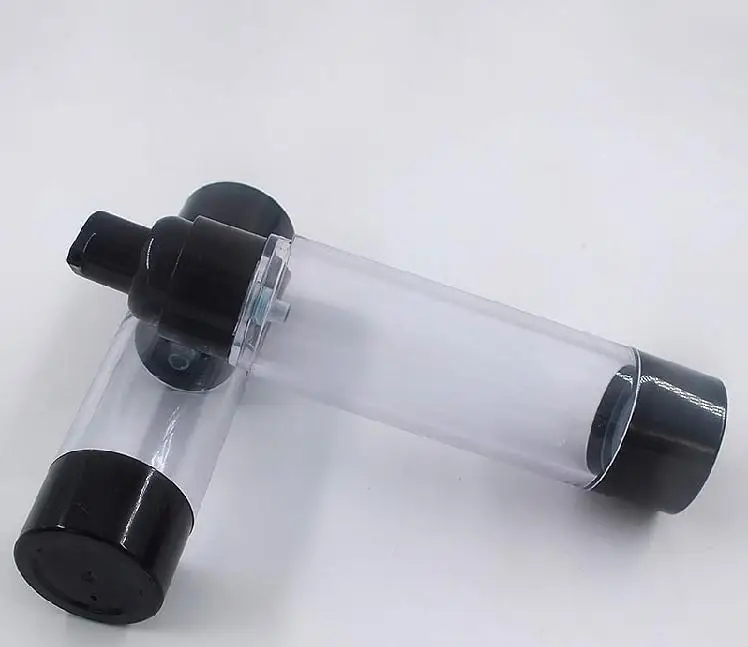 

15ml 30ml 50ml Empty Black Airless Pump Dispenser Bottle Refillable Lotion Cream Vacuum Spray Bottle Atomizer SN069