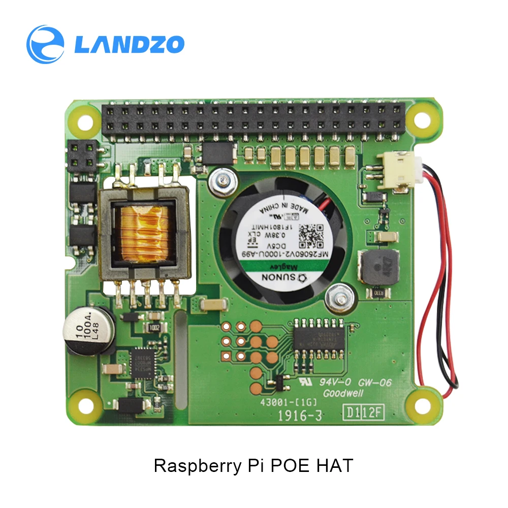 Raspberry Pi 4B Ethernet PoE модуль питания POE плата расширения с вентилятором