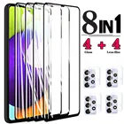 8 в 1 премиум класса, закаленное стекло для Samsung Galaxy A52 5G A51 a72 a71 экран протектор объектива камеры пленка A52 a42 a32 a12 a02 a21s стекло