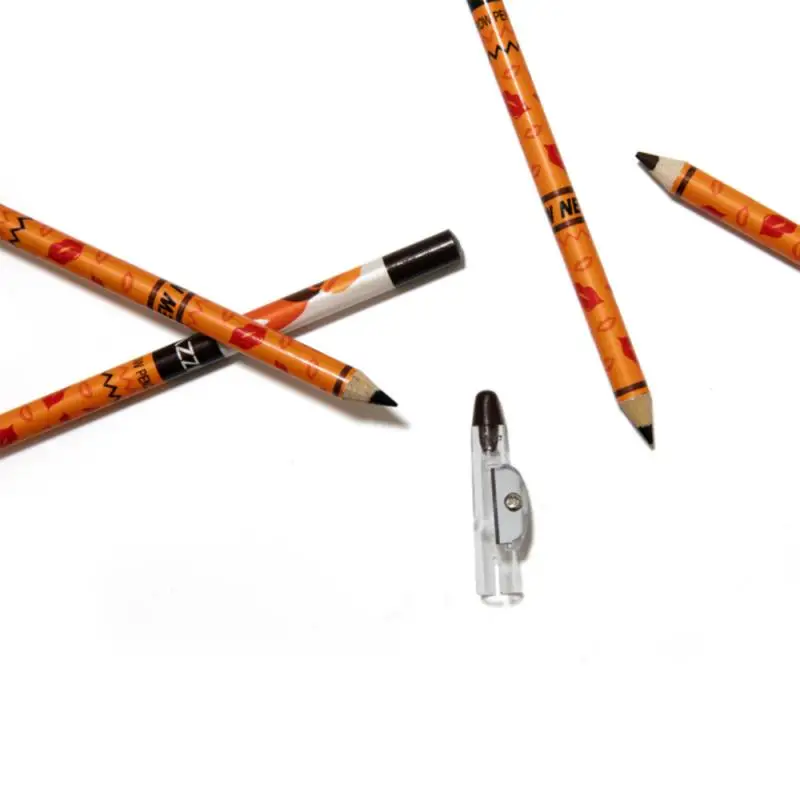 

4 Fork Tip Head Eyebrow Waterproof Natural Dark Brown Fine Sketch Quickly Dye Tint Brow Pencil With Paring Knife Maquiagem TSLM2