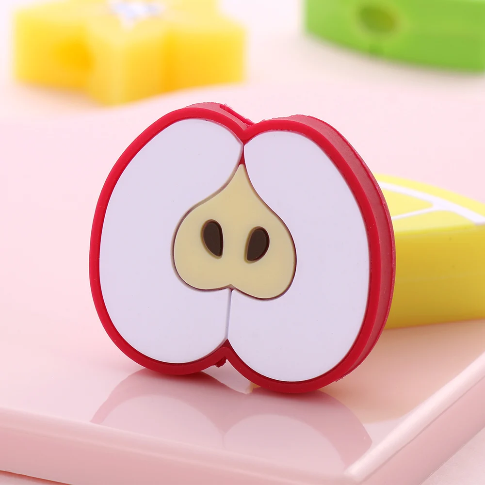 1PC New Cute Cartoon Fruit Cable Bite Phone Charger Protector Cord Data Line Cover Lovely Cell Phone Earphone Wire Accessories