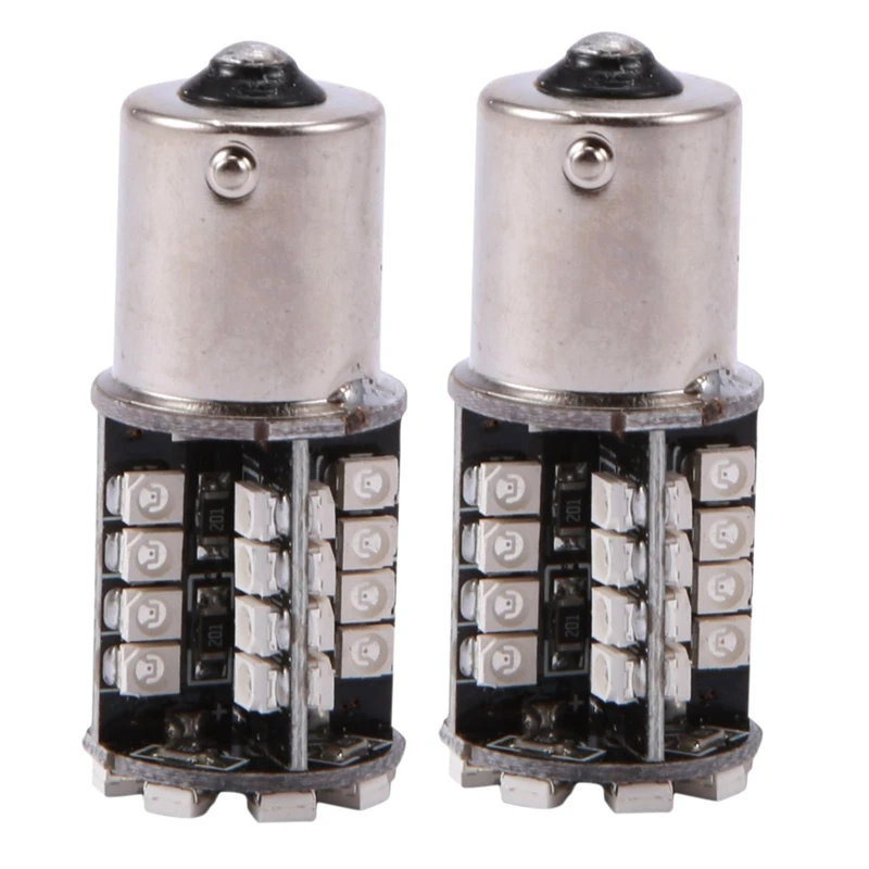 

2X 44 SMD LED Canbus Error Free 581 BAU15S 1156 PY21W Bulbs Indicator Amber