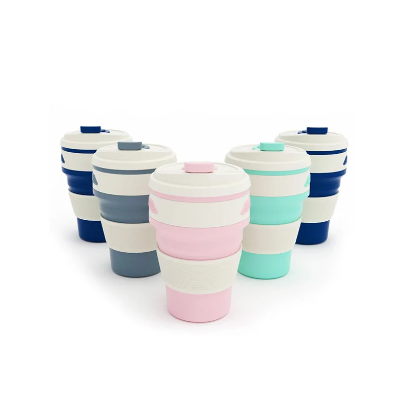 Кофейные кружки телескопическая складная силиконовая чашка для питья