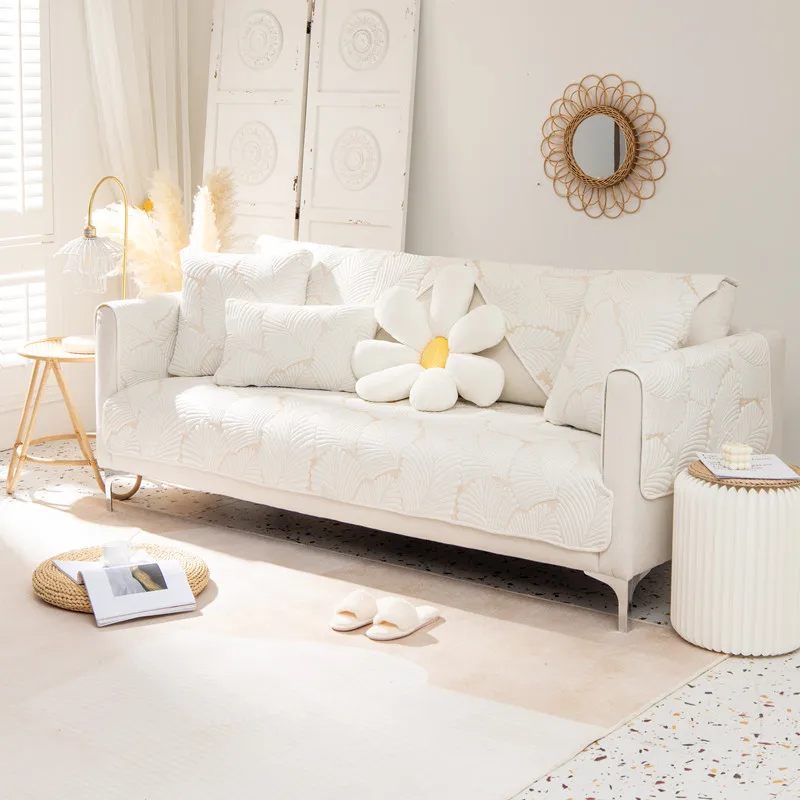 Хлопковая ткань белый чехол для дивана полотенце комбинация детской мебели