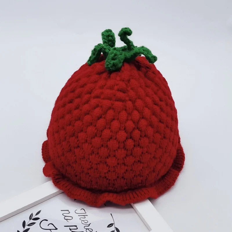 Gorros con estampado de dibujos animados para reci&eacute;n nacido, gorros de lana con dobladillo, bonitos y c&aacute;lidos, para invierno, 2022-2