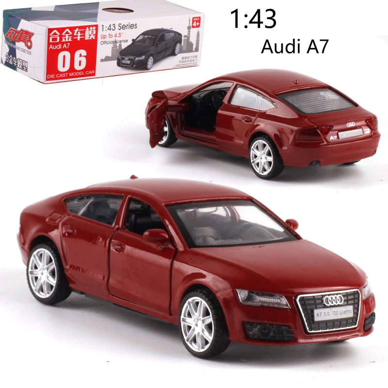 

1:43 Scale A7 Alloy Pull-back Vehicle Model Diecast Metal Model Car For Boy Toy Collection Friend Children Birthday Gift