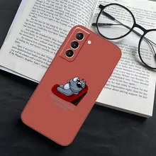 NOHON Liquid Silicone Casing For SAMSUNG S7 S8 PLUS S9 S10E LITE S20 FE ULTRA S21 PLUS Phone Case Cute Frosted Silicone Cover