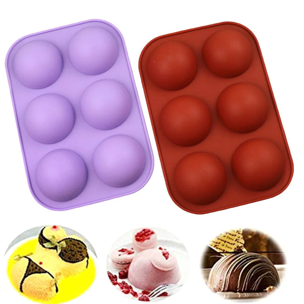 

6 Small Semicircle Silicone Pudding Mold Super Q Silicone Chocolate Mold Silicone Cake Mold Gypsum Jelly White Jelly Mold