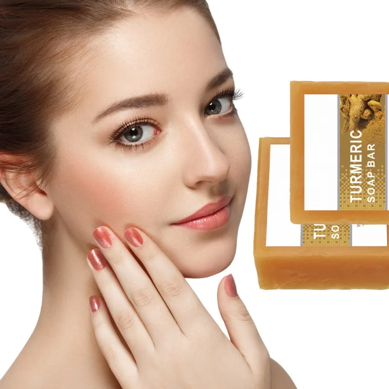 

100 г натуральное имбирное очищающее мыло куркума глубоко удаляет акне и излишки масла растительные ингредиенты