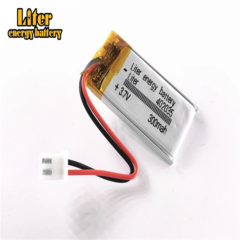 

XHR-2P 2.54 402035 core 300mAh 3.7V polymer battery MP3 mobile speaker GPS loudspeaker story machine