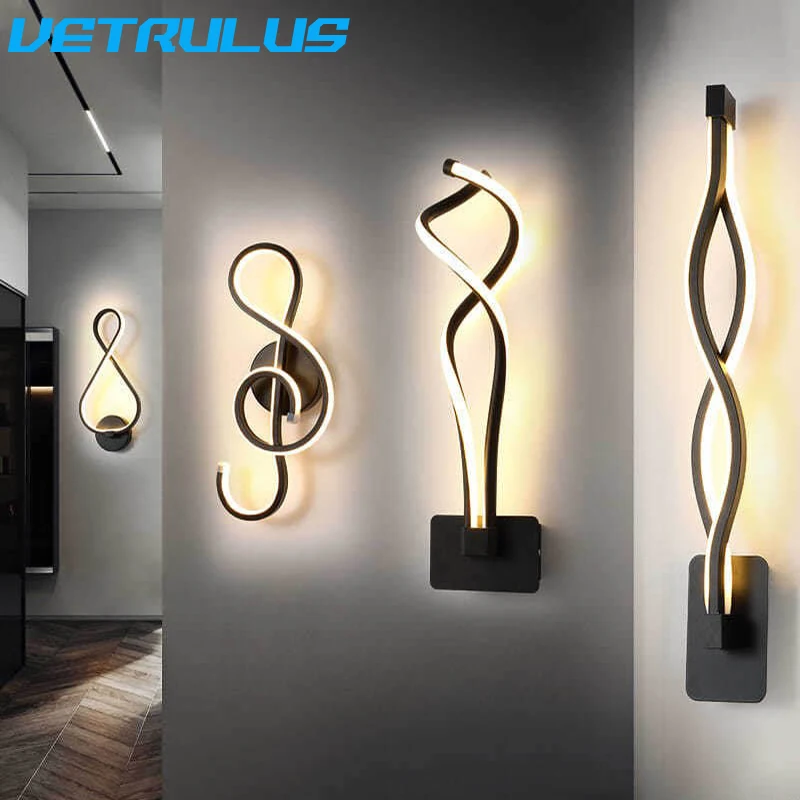 Простой белый светодиодный настенный Sonces светильник приспособления для Ванная