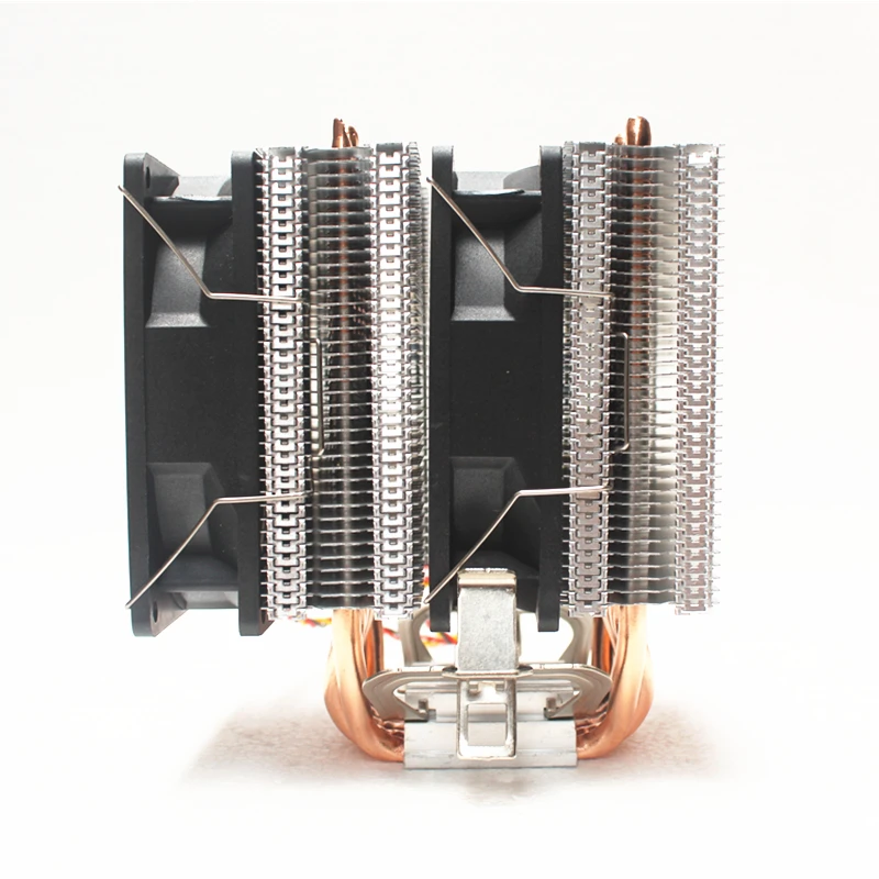 3/4PIN RGB светодиодный Процессор кулер 6 Heatpipe двойная башня 12V 9 см 2 шт/комплект